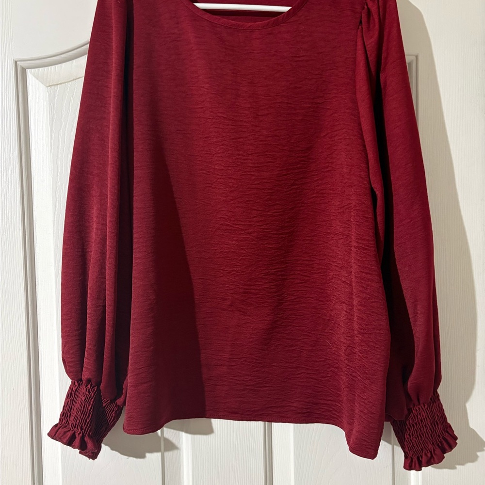 Elegant Red Women's Top
